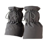 Maxbell Women Winter Padded Puffer Leg Warmers Warm Lightweight Thickened Leg Covers Gray