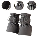 Maxbell Women Winter Padded Puffer Leg Warmers Warm Lightweight Thickened Leg Covers Gray