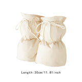 Maxbell Women Winter Padded Puffer Leg Warmers Warm Lightweight Thickened Leg Covers White