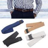 Maxbell Elastic Waist Belt Gift Comfortable Elastic Band for Street Dating Commuting Blue