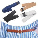 Maxbell Elastic Waist Belt Gift Comfortable Elastic Band for Street Dating Commuting Blue