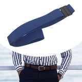 Maxbell Elastic Waist Belt Gift Comfortable Elastic Band for Street Dating Commuting Blue