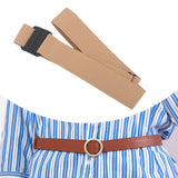 Maxbell Elastic Waist Belt Gift Comfortable Elastic Band for Street Dating Commuting Khaki
