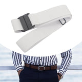 Maxbell Elastic Waist Belt Gift Comfortable Elastic Band for Street Dating Commuting White
