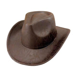 Maxbell Western Cowboy Hat Headwear Dress up Wide Brim for Party Holiday Performance Coffee