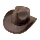 Maxbell Western Cowboy Hat Headwear Dress up Wide Brim for Party Holiday Performance Coffee