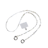 Maxbell Beaded Phone Lanyard Metal Clips 120cm Long Crossbody Phone Charm for Travel