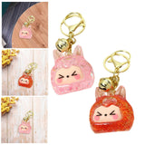Maxbell Keychain Pendant Hanging DIY Key Chain Holder for Party Favor Handbag Adults Pink