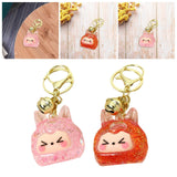 Maxbell Keychain Pendant Hanging DIY Key Chain Holder for Party Favor Handbag Adults Pink