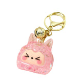 Maxbell Keychain Pendant Hanging DIY Key Chain Holder for Party Favor Handbag Adults Pink