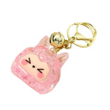 Maxbell Keychain Pendant Hanging DIY Key Chain Holder for Party Favor Handbag Adults Pink