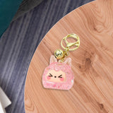 Maxbell Keychain Pendant Hanging DIY Key Chain Holder for Party Favor Handbag Adults Pink