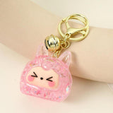 Maxbell Keychain Pendant Hanging DIY Key Chain Holder for Party Favor Handbag Adults Pink
