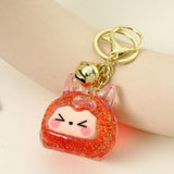 Maxbell Keychain Pendant Hanging DIY Key Chain Holder for Party Favor Handbag Adults Red