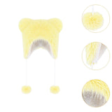 Maxbell Bear Ears Trapper Hat Stylish Ear Protection Hat for Climbing Biking Skating Yellow