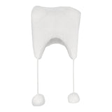 Maxbell Bear Ears Trapper Hat Stylish Ear Protection Hat for Climbing Biking Skating White