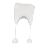 Maxbell Bear Ears Trapper Hat Stylish Ear Protection Hat for Climbing Biking Skating White