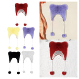 Maxbell Kids Winter Hat Trendy Animal Ears Hat Portable Soft Beanie for Cold Weather Red