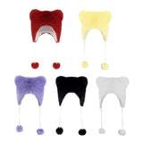 Maxbell Kids Winter Hat Trendy Animal Ears Hat Portable Soft Beanie for Cold Weather Red