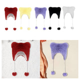 Maxbell Kids Winter Hat Trendy Animal Ears Hat Portable Soft Beanie for Cold Weather Red