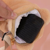 Maxbell Plush Bear Backpack Lovely Casual with Adjustable Strap Travel Backpack Light Brown