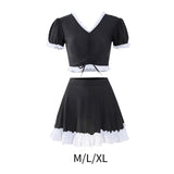 Maxbell Bikini Set V Neck Lightweight Women Swimsuit for Swim Pool Outdoor Traveling M