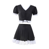 Maxbell Bikini Set V Neck Lightweight Women Swimsuit for Swim Pool Outdoor Traveling XL