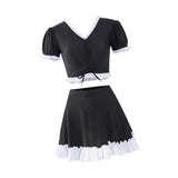 Maxbell Bikini Set V Neck Lightweight Women Swimsuit for Swim Pool Outdoor Traveling XL