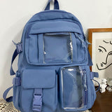 Maxbell School Backpack Large Capacity Laptop Backpack for College Travel Boys Girls Blue