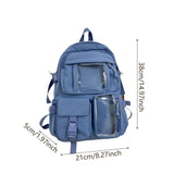 Maxbell School Backpack Large Capacity Laptop Backpack for College Travel Boys Girls Blue