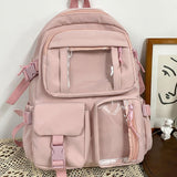 Maxbell School Backpack Large Capacity Laptop Backpack for College Travel Boys Girls Pink