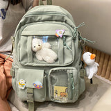 Maxbell School Backpack Large Capacity Laptop Backpack for College Travel Boys Girls Green