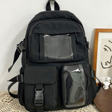 Maxbell School Backpack for Teen Girls Cute Laptop Backpack Casual Daypack Black