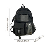 Maxbell School Backpack for Teen Girls Cute Laptop Backpack Casual Daypack Black