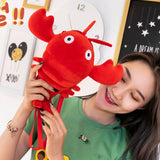 Maxbell Crayfish Plush Crossbody Bag Soft Shoulder Bag for Vacation Shopping Outdoor