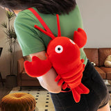 Maxbell Crayfish Plush Crossbody Bag Soft Shoulder Bag for Vacation Shopping Outdoor