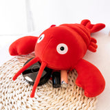 Maxbell Crayfish Plush Crossbody Bag Soft Shoulder Bag for Vacation Shopping Outdoor