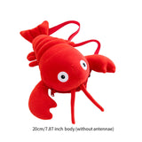 Maxbell Crayfish Plush Crossbody Bag Soft Shoulder Bag for Vacation Shopping Outdoor