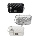 Maxbell Womens Shoulder Bag Satchel Trendy Chain Bag for Dating Valentine's Day Gift Black