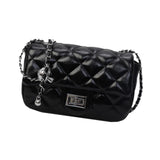 Maxbell Womens Shoulder Bag Satchel Trendy Chain Bag for Dating Valentine's Day Gift Black