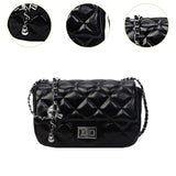 Maxbell Womens Shoulder Bag Satchel Trendy Chain Bag for Dating Valentine's Day Gift Black