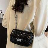 Maxbell Womens Shoulder Bag Satchel Trendy Chain Bag for Dating Valentine's Day Gift Black