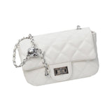 Maxbell Womens Shoulder Bag Satchel Trendy Chain Bag for Dating Valentine's Day Gift White