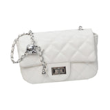 Maxbell Womens Shoulder Bag Satchel Trendy Chain Bag for Dating Valentine's Day Gift White