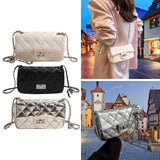 Maxbell Women PU Leather Shoulder Bag Armpit Bag Chic Purse for Vacation Work Travel White
