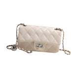 Maxbell Women PU Leather Shoulder Bag Armpit Bag Chic Purse for Vacation Work Travel White