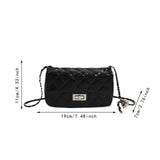 Maxbell Women PU Leather Shoulder Bag Armpit Bag Chic Purse for Vacation Work Travel Black