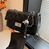 Maxbell Women PU Leather Shoulder Bag Armpit Bag Chic Purse for Vacation Work Travel Black