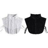 Maxbell Women False Collar Half Shirt Blouse Top Collar for Apparel Dress Daily Wear White