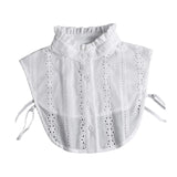 Maxbell Women False Collar Half Shirt Blouse Top Collar for Apparel Dress Daily Wear White